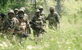 Photo: © Jimmy Kamude/IRIN Officers patrol in Mpeketoni (file photo).