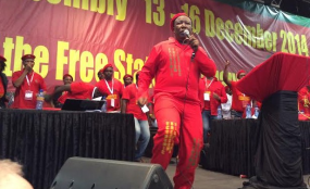 Photo: Getrude Makhafola/Sapa EFF leader Julius Malema (file photo). 