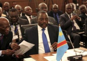 Democratic Republic of Congo's President Joseph Kabila attends a two-day meeting of leaders from the Southern African Development Community (SADC) in Pretoria November 4, 2013. REUTERS/Siphiwe Sibeko 