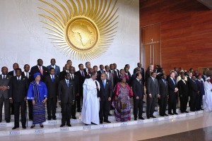 African Union heads of state in a past group photo. The bloc has condemned the attacks