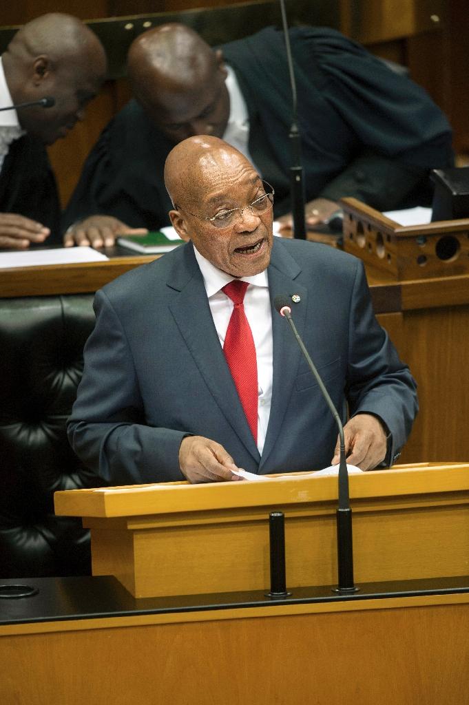 South African President Jacob Zuma has called for calm and an end to attacks on immigrants (AFP Photo/Rodger Bosch)