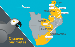 Fastjet route map