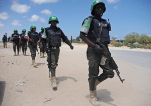African Union forces have been supporting Somali troops battling to stem a tide of violence by Al Shebab militants (AFP Photo/Mohamed Abdiwahab) 