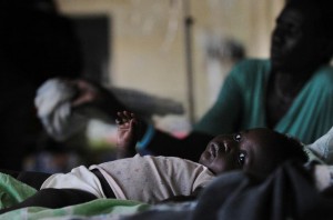 The malaria vaccine is aimed at young children -- the main victims of malaria -- and is being developed by the British pharmaceutical giant GlaxoSmithKline (GSK) (AFP Photo/Tony Karumba) 
