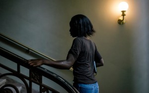 Lily, who escaped from Boko Haram during the kidnapping of almost 300 girls in Nigeria, on a recent tour of the National Museum of Natural History in Washington, D.C.Greg Kahn / GRAIN for Al Jazeera America