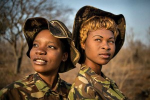 Members of the Black Mamba Anti-Poaching Unit, a South African and majority-women ranger group. Photo: Black Mamba Anti-Poaching Unit