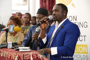 Akon says his goal of bringing electricity to 600 million people across Africa through his Lighting Africa project is on track. Photo: David Monfort