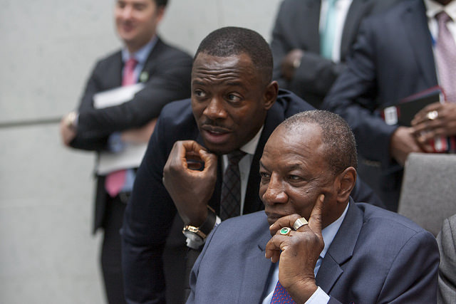 President Alpha Condé has been in power since 2010. Photograph by Simone D. McCourtie /World Bank.