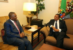 Dangote with Tanzanian President Kikwete