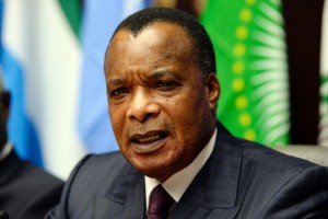 Republic of Congo will hold a referendum on a constitutional amendment allowing President Denis Sassou Nguesso, pictured on March 3, 2015, to run for a controversial third term in office (AFP Photo/Thierry Charlier)