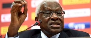 Lamine Diack stood down as IAAF president in August