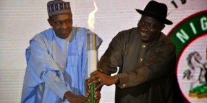 Goodluck Jonathan and Muhammadu Buhari