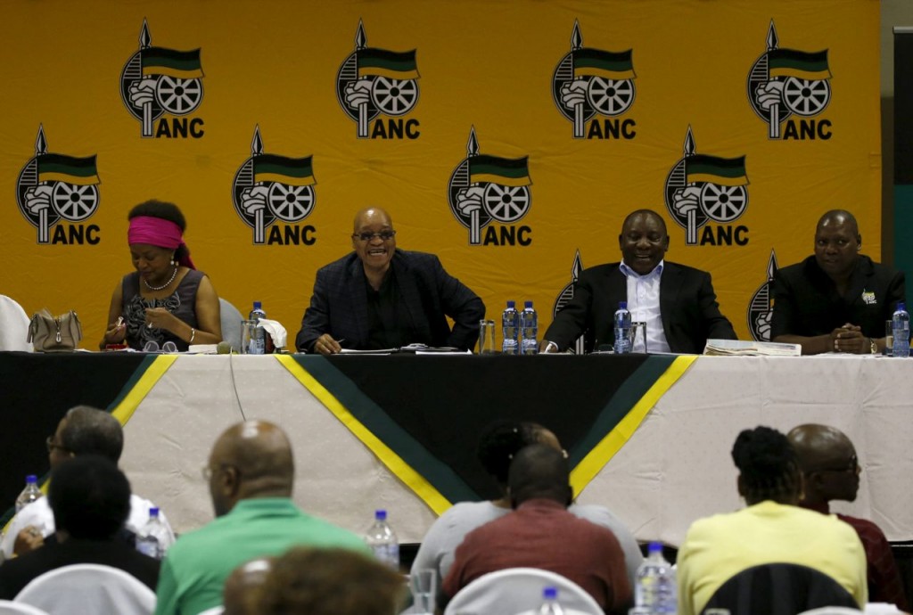 South Africa's President and ANC president Jacob Zuma attends the party's three-day National Executive Committee (NEC) meeting in Pretoria, in this March 18, 2016 file photo. REUTERS/Siphiwe Sibeko/Files