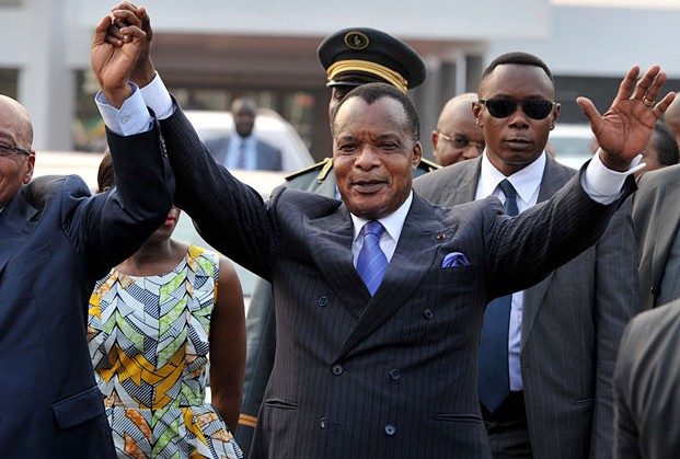 President Denis Sassou Nguesso has been described as a “a caricature of kleptocracy, of a rich head of state that leads a poor country”. Credit: GCIS.