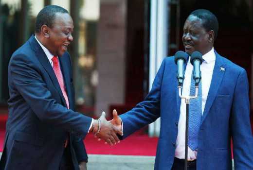President Uhuru Kenyatta and Raila Odinga