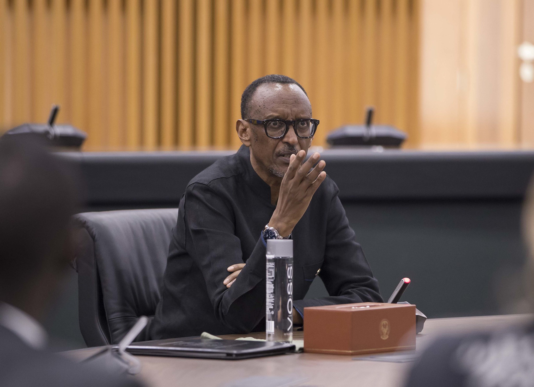 President Paul Kagame adressing media in the Capital Kigali on Friday 8th November 2019 (Photo by Urugwiro Village)