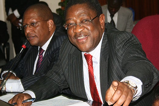 former Kenyan Attorney General and the current Senator Amos Wako 