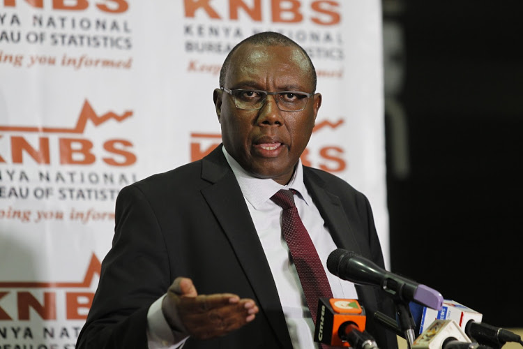 Kenya National Bureau of Statistics (KNBS) Director General Zachary Mwangi during a press conference on the upcoming census, July 8, 2019. PHOTO: MONICAH MWANGI Image: /FILE/Star Kenya