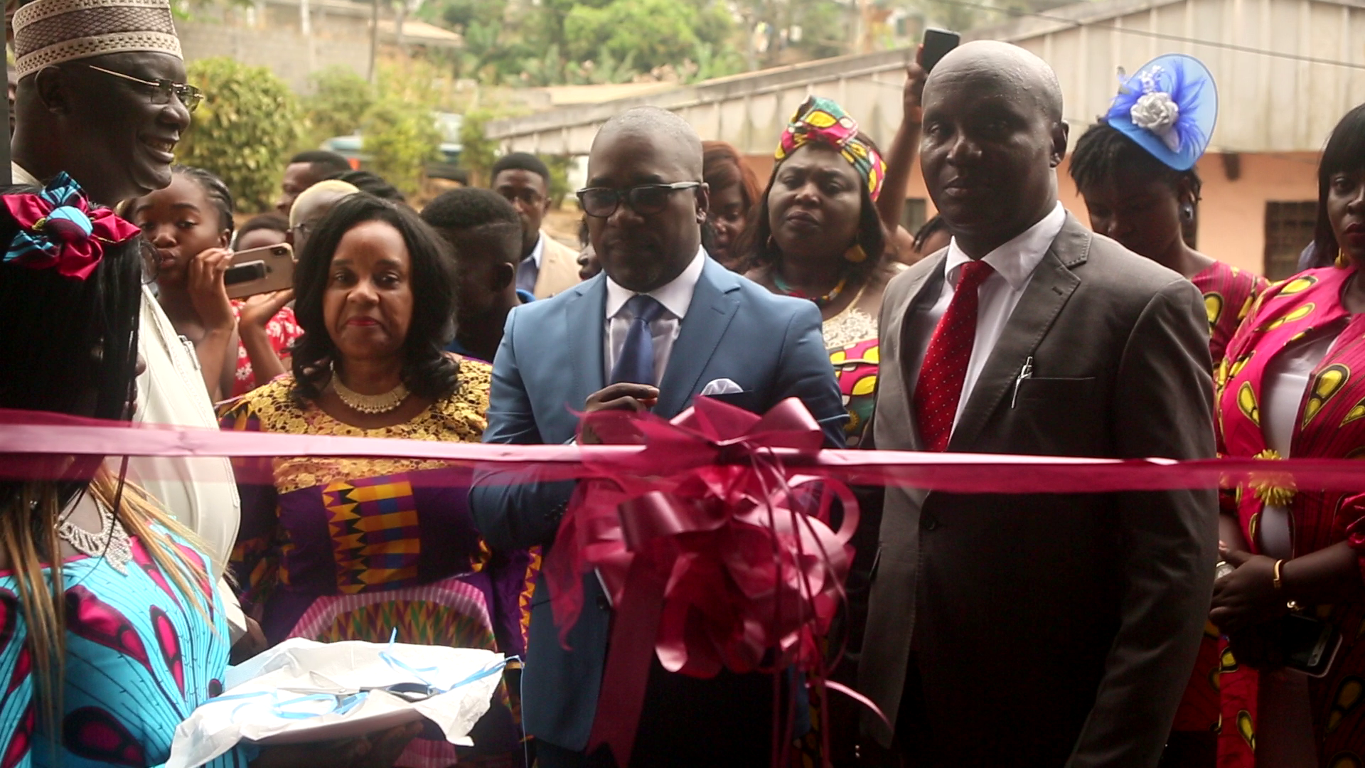 Barrister Balla, and other Dignitaries launched CHRDA's Empowerment Centre to train IDPS in tailoring, and others