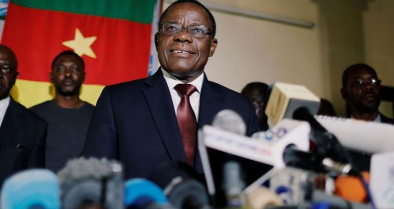 The Cameroonian government arrested opposition leader Maurice Kamto on Jan. 28. Kamto is shown in October during his unsuccessful campaign for president of Cameroon. (Zohra Bensemra-Reuters