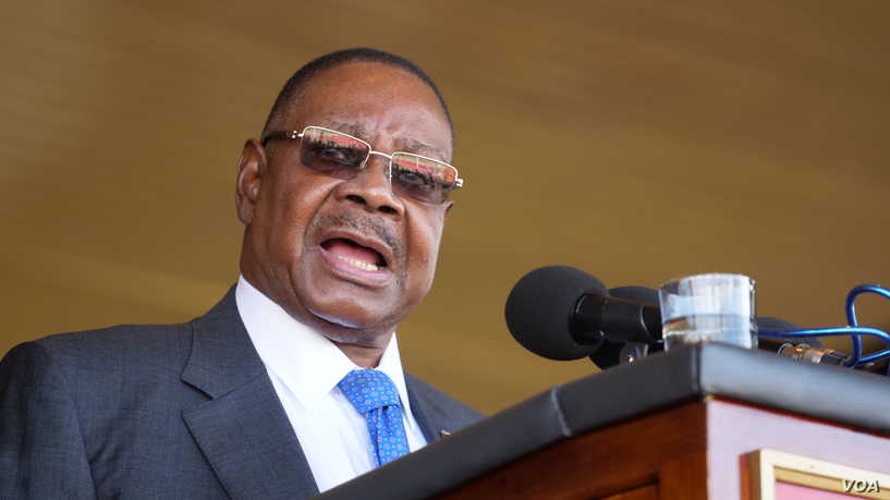 President Peter Mutharika and the Malawi Electoral Commission  are accused of rigging the last elections.Photo Credit  Lameck Masina, VOA