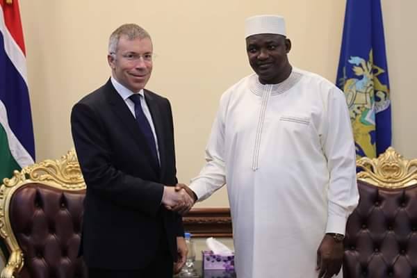 New Turkey Ambassador with President Barrow