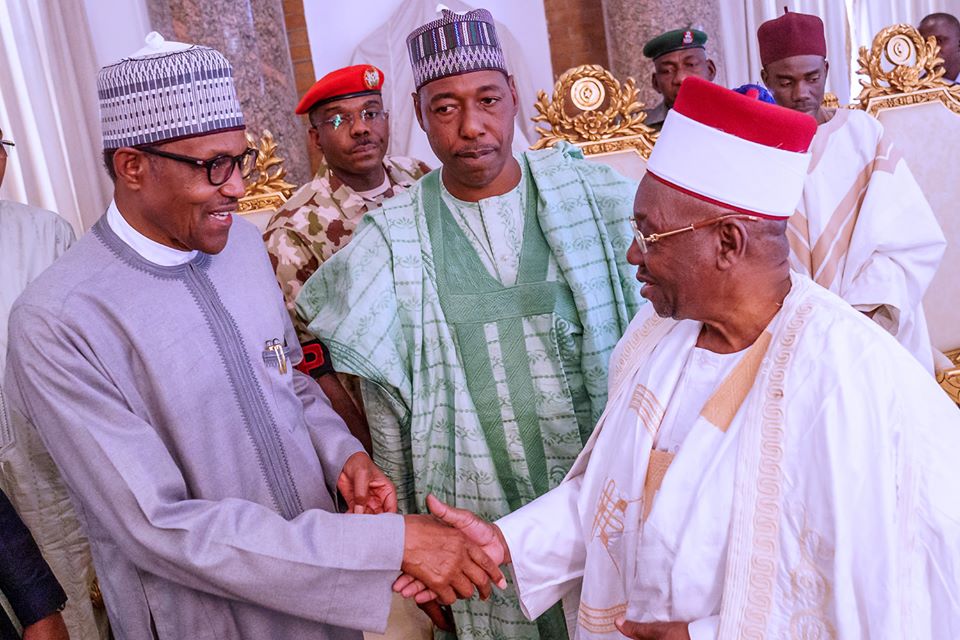 President Muhammadu Buhari was on a Sympathy Visit to Borno State over Recent Terrorists Attacks on 12th Feb 2020.Photo credit Buhari Sallau