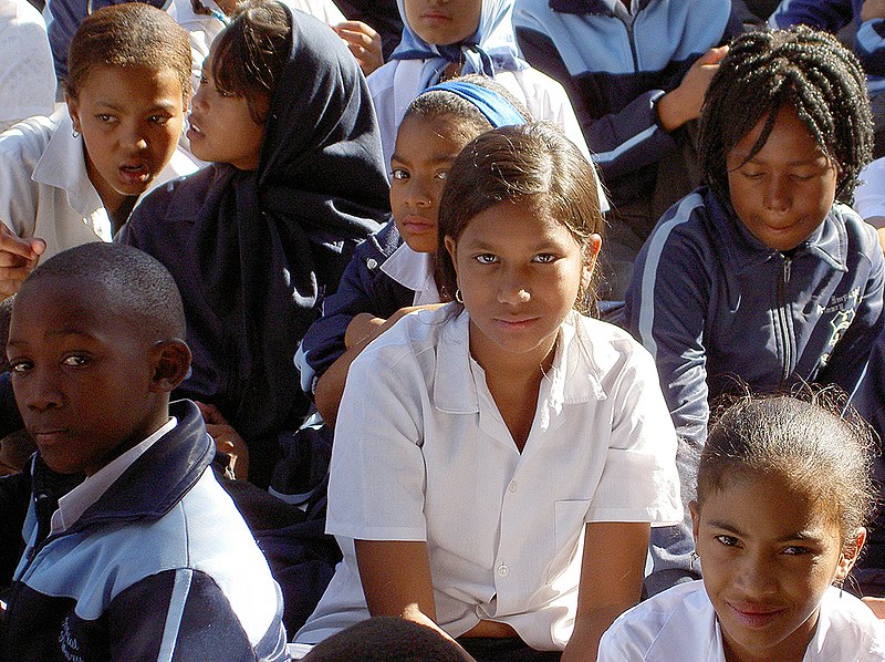 School children at Imperial Primary School in Eastridge, Mitchell's Plain ,Cape Town, South Africa.Photo credit Henry Trotter