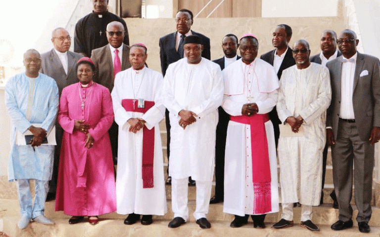 Christian Council with President Adama Barrow at State House in Banjul