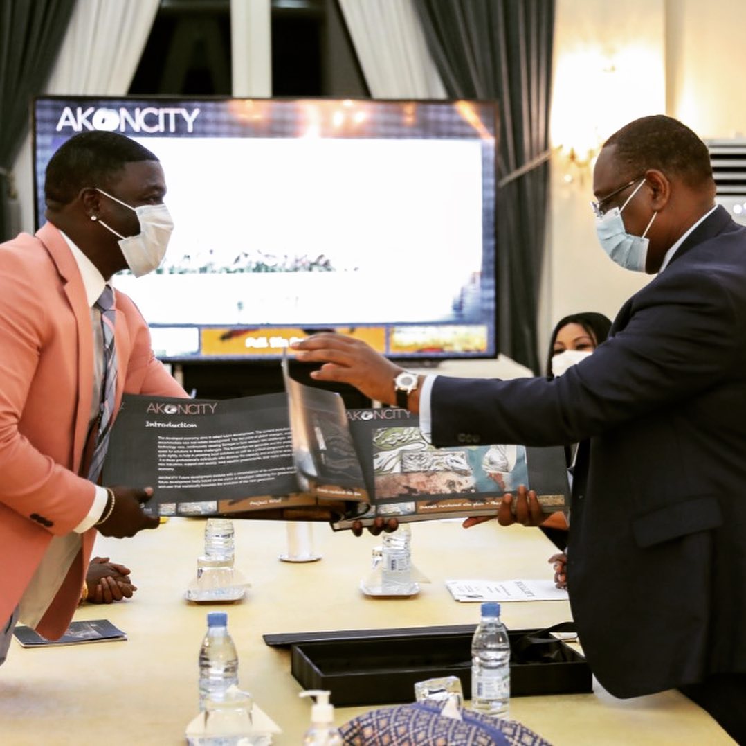 Authorities in Senegal have warmly embraced the vision of Akon